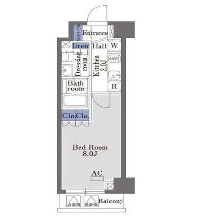 ヴァンヴェール日本橋の物件間取画像
